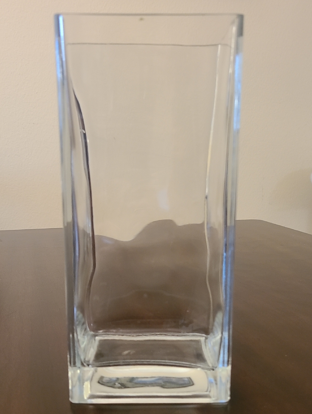 Clear Glass Rectangular 8.5" Vase - Home Accents